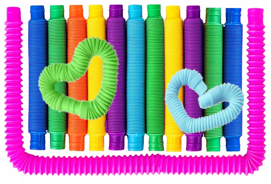 

Rurki Pop Tube Rury Tuby Sensoryczne Zestaw 14 Szt