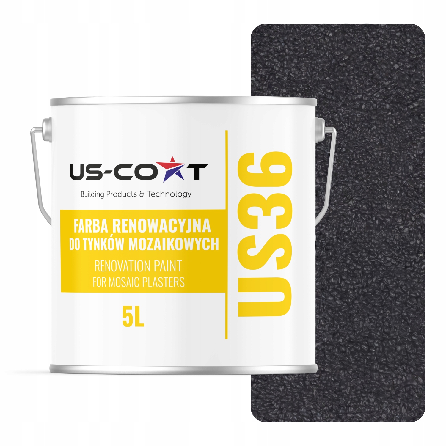 Renovačná farba na mozaikovú omietku 5L Obnova Šedá Bazaltová RAL7012