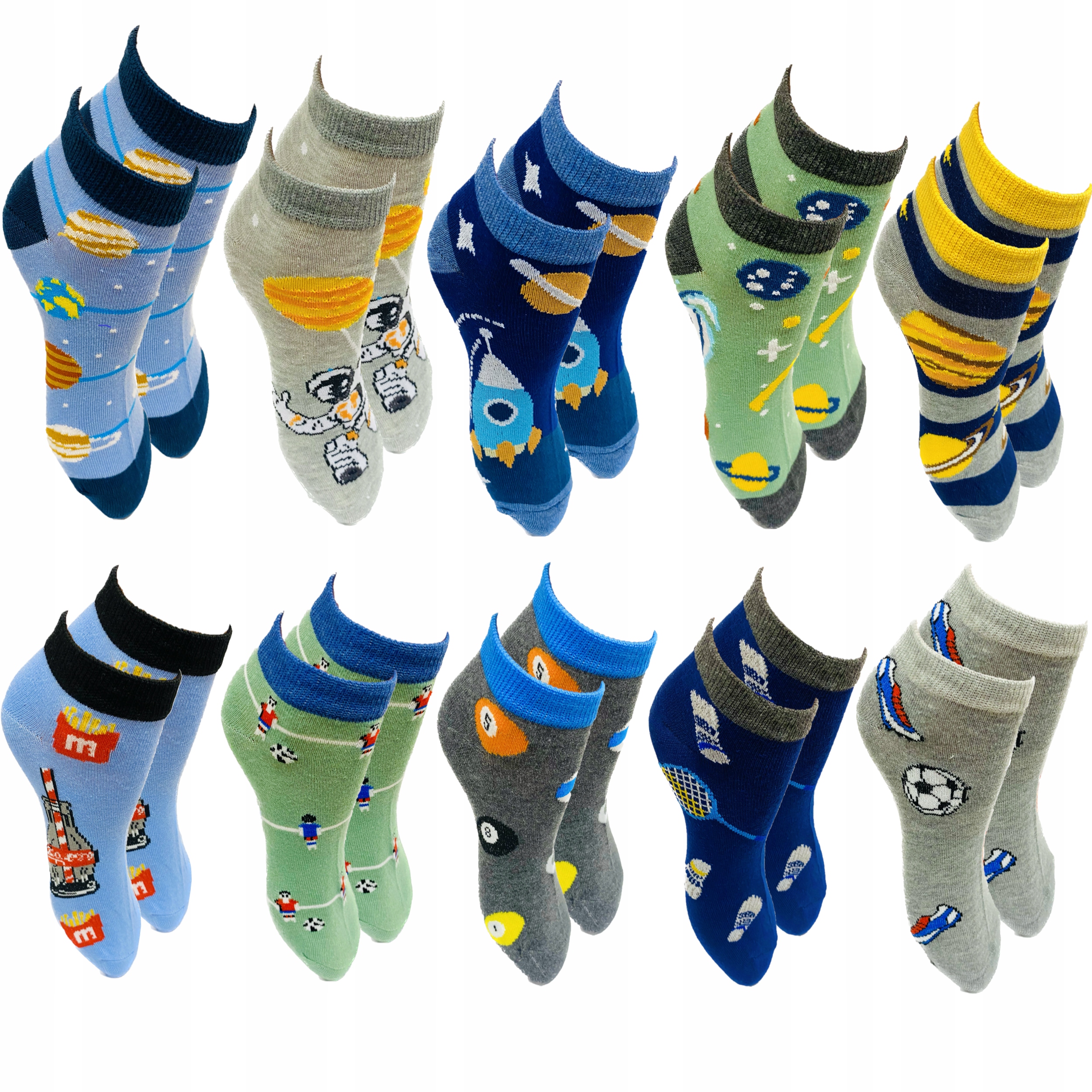 SKARPETKI STOPKI CHŁOPIĘCE 10-PAK 31-34