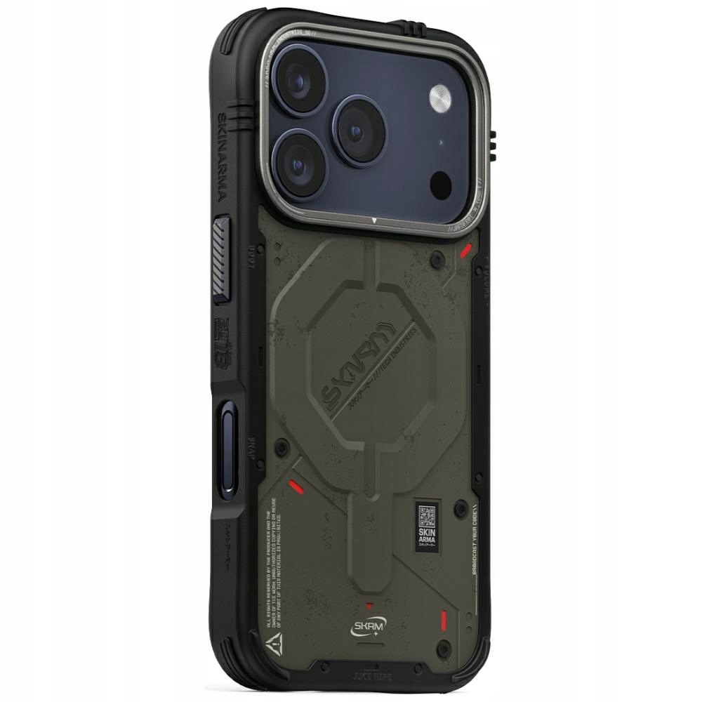 Etui Skinarma Vigor MagSafe do iPhone 17 Pro zielony