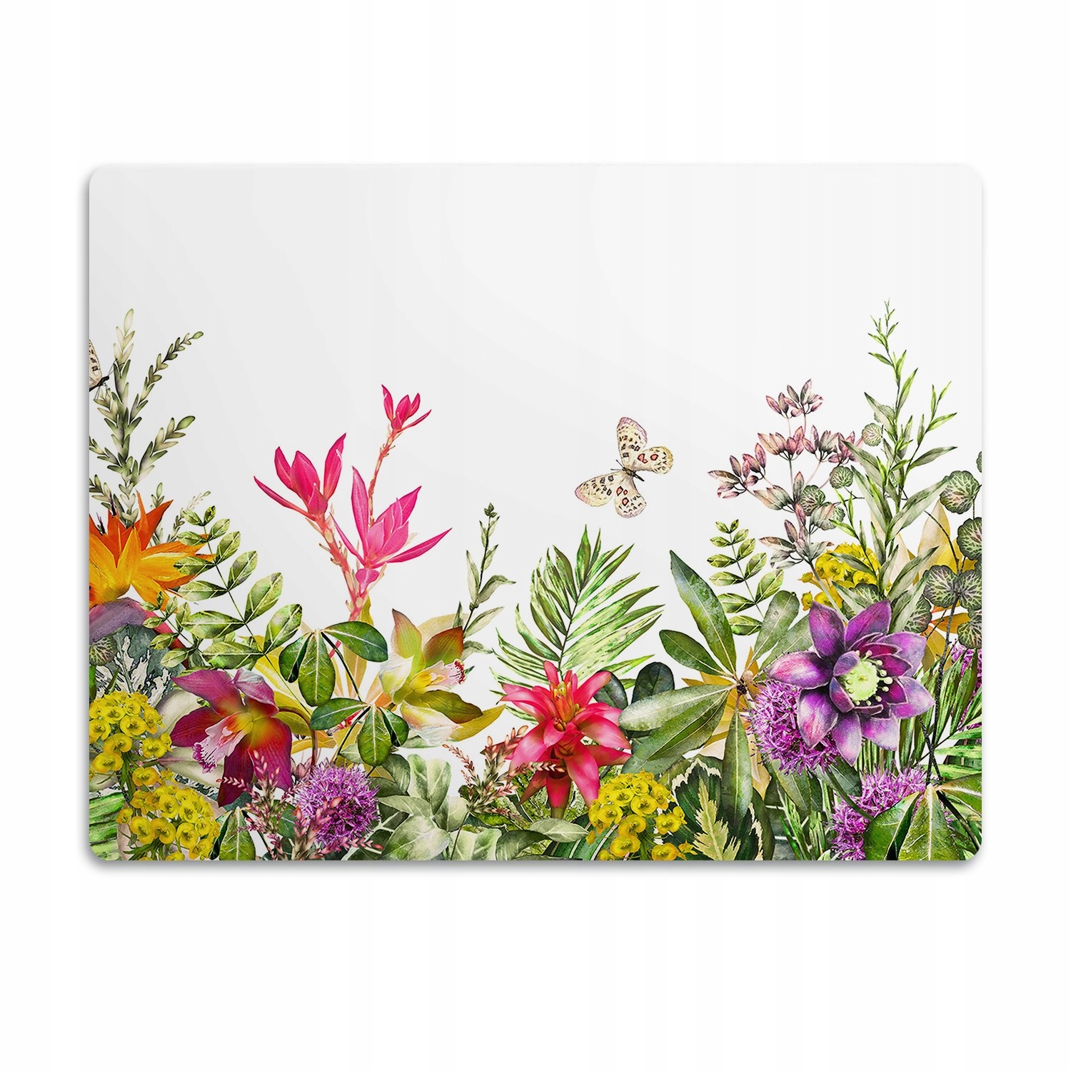 Levně Voděodolná podložka pod misku Rostliny barevné 90x60