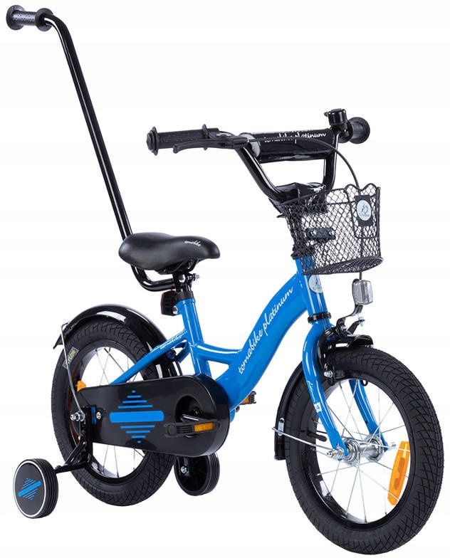 Rowerek Rower Tomabike 14 Cali V-break Prowadnik Koszyk Kółka Boczne