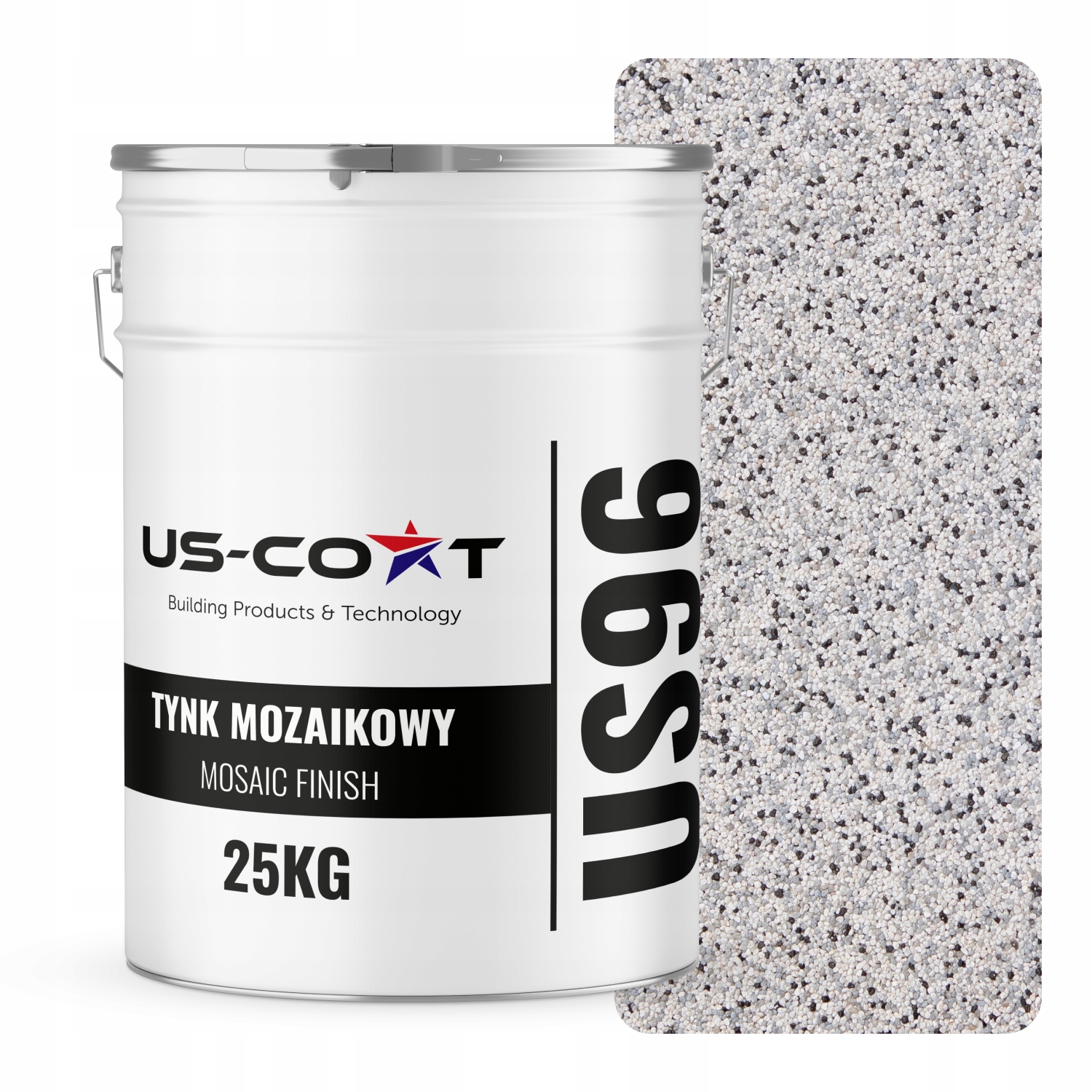 Mozaiková Omítka Mozaika 25 Kg Barva Šedá Světlá M31 Ozdobná Pryskyřičná Fasáda