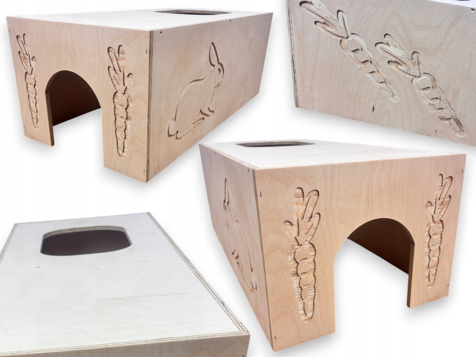 Levně Velký Dřevěný Domeček Pelíšek Klec Pro Králíka Hlodavce vel XXL