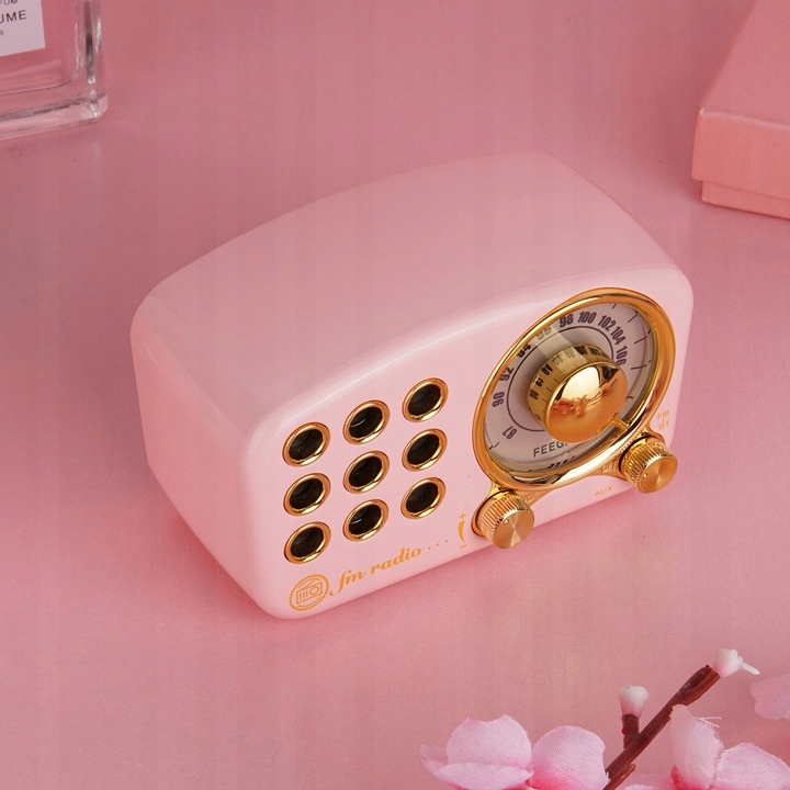 RADIO RÓŻOWE PRZENOŚNE DLA MAMY BABCI 10 GODZIN GW Marka Feegar