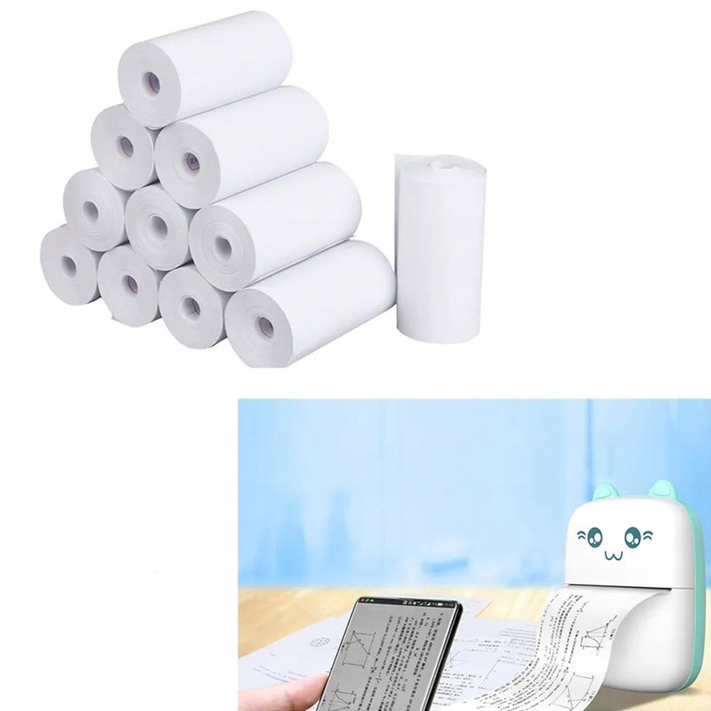 PAPIER TERMICZNY DO DRUKARKI DRUKUS ZESTAW 10 X ROLKA PAPIERU Stan opakowania oryginalne