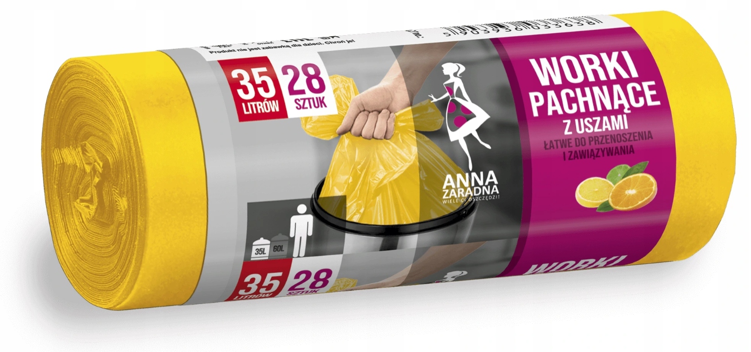 

Az Worki na Śmieci 35L 28 z Uszami Zapach Cytrusów