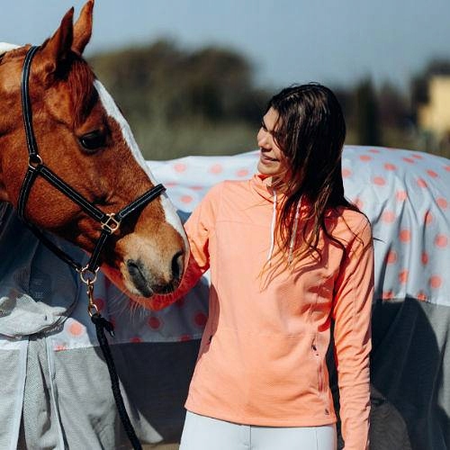 Bluza jeździecka damska Horze Lou 34