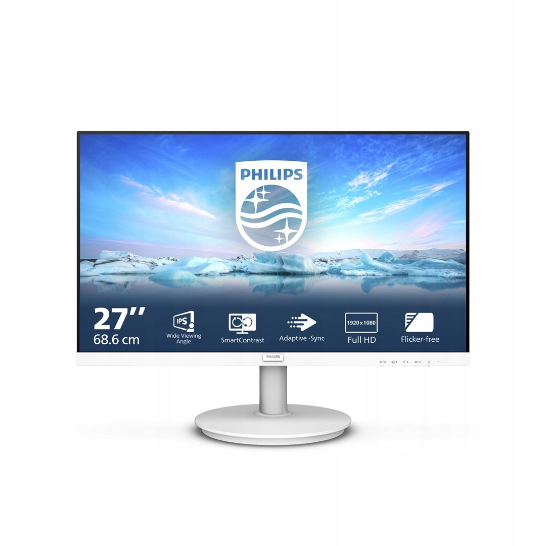 Monitor Philips 27" Led Full Hd 271V8AW/00 Biały