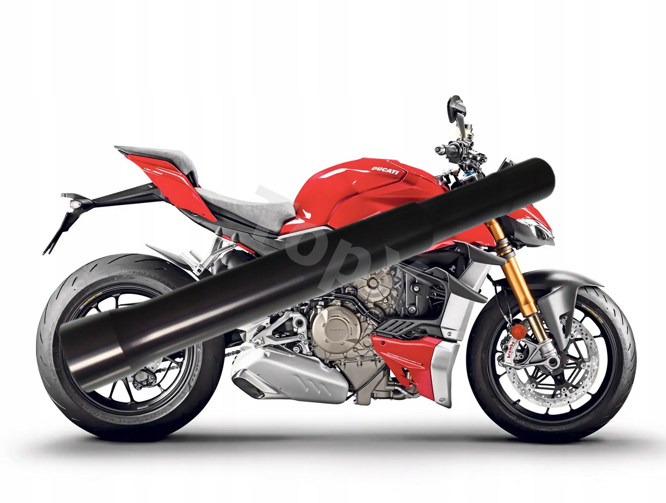 TopX Holení Trubka laga tlumič Odpružení Ducati Streetfighter V4 S 1 Ks