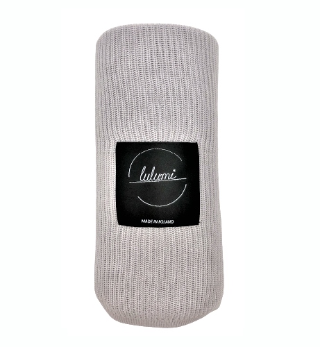 KOCYK BAMBUSOWY MGIEŁKA 95x95 cm JASNOSZARY