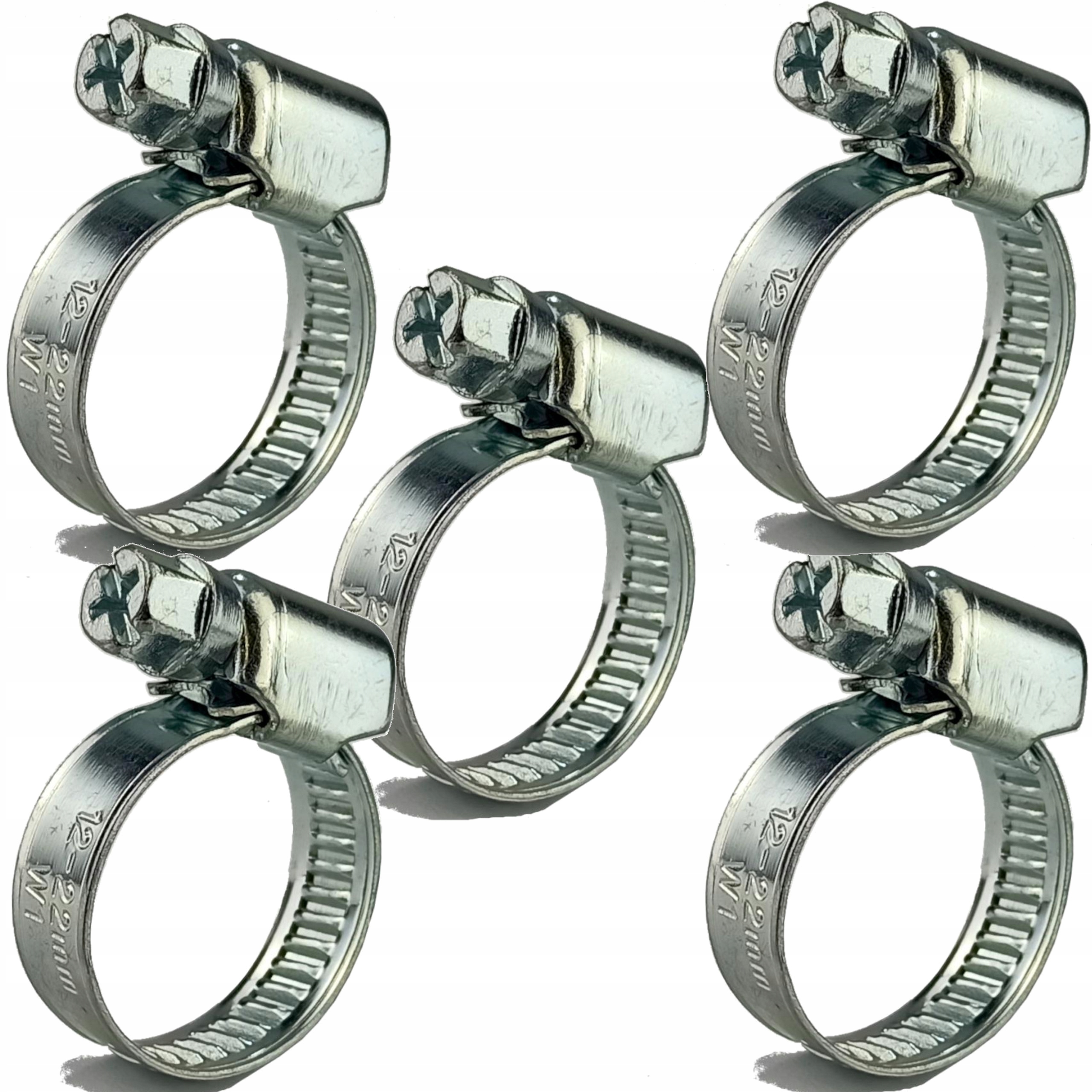 5x Opaska Obejma Zaciskowa 12-22 9 mm Cybant