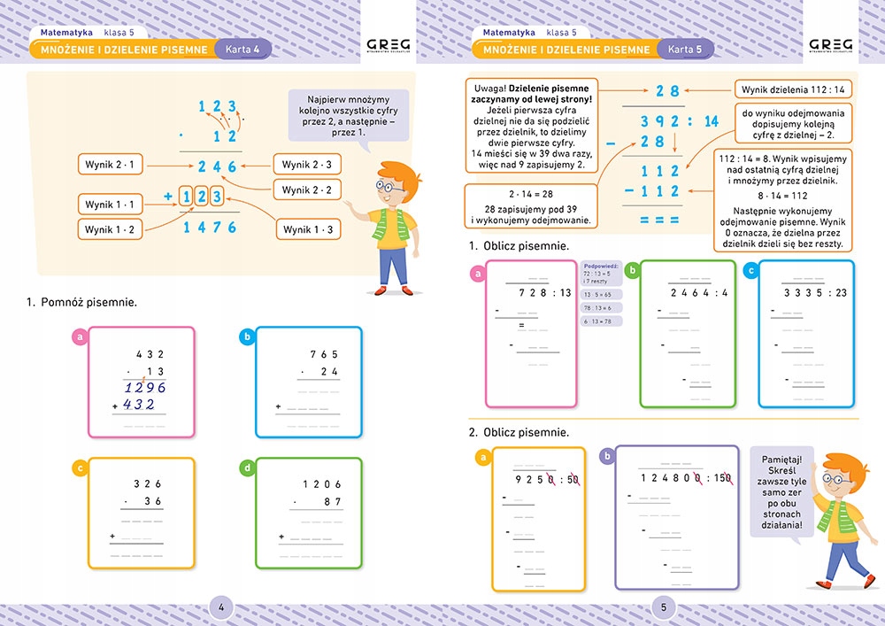 MATEMATYKA kl 4-6 Korepetycje + Karty Pracy. Nauka w domu i szkole Greg Now Przedmiot Matematyka