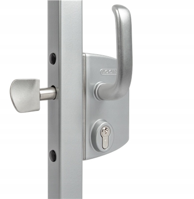 Zamek do bram przesuwnych Srebrny Locinox 60mm