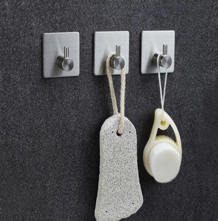 4 x HACZYKI ŁAZIENKOWE DO ŁAZIENKI SAMOPRZYLEPNE Szerokość 45 mm