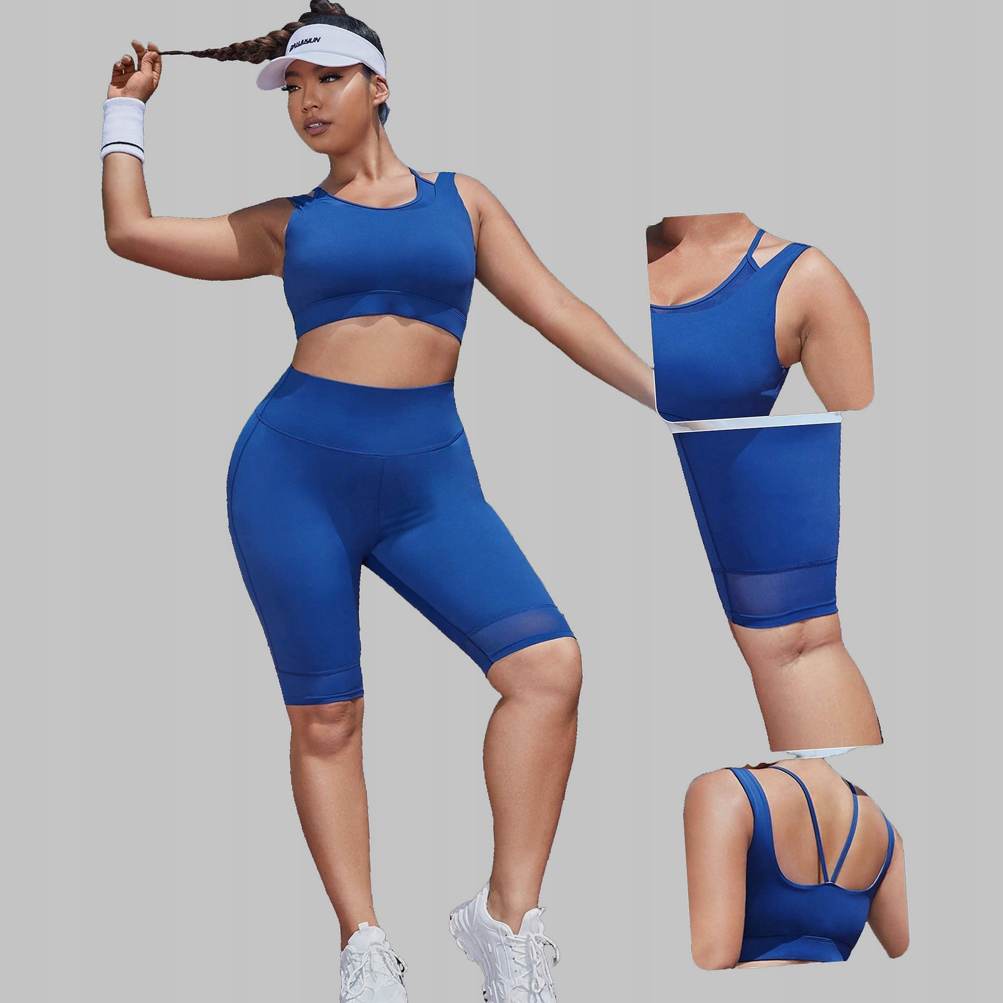 Sportovní Komplet Tréninkový tenisový top Crop Legíny Shein XXL 44