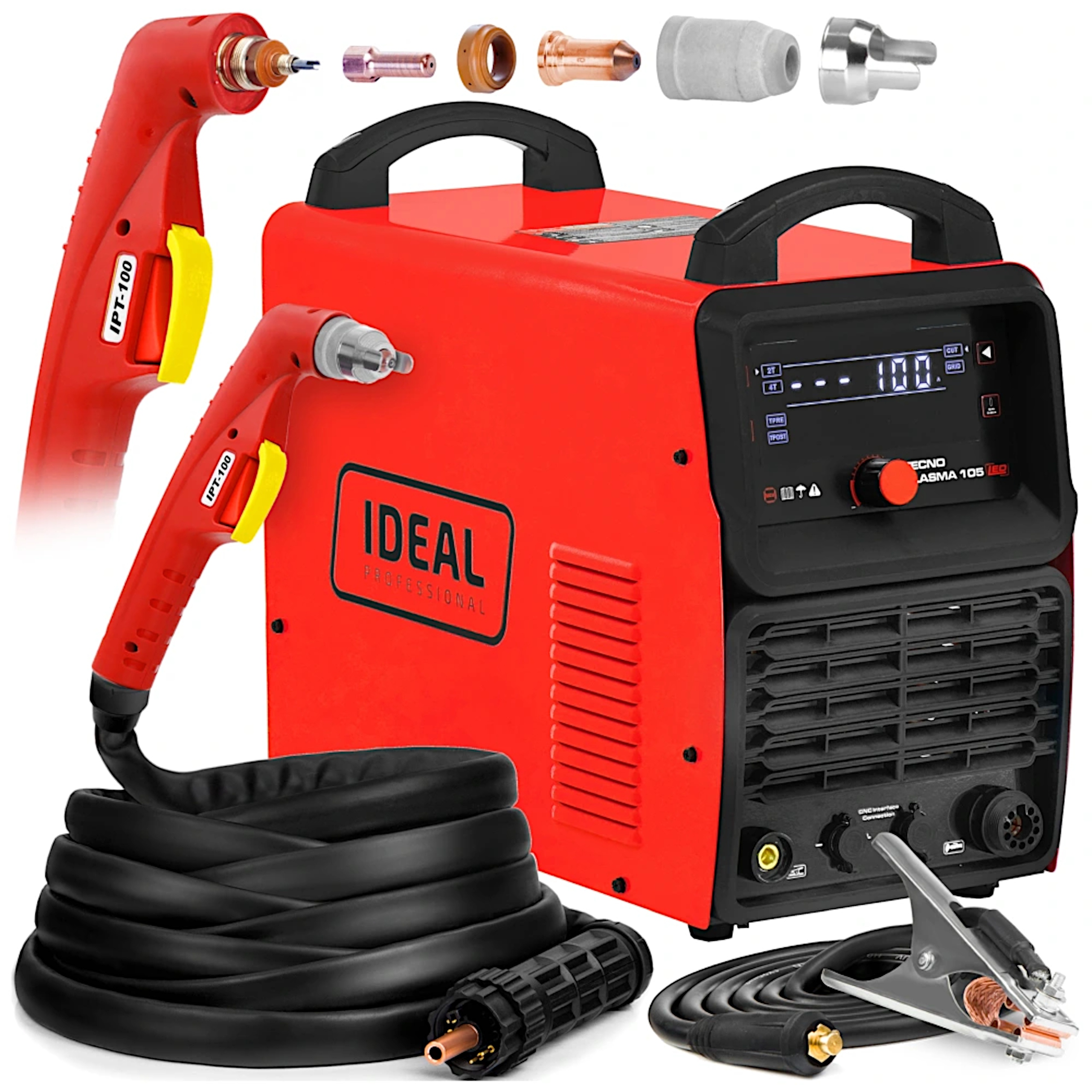Plazmová Řezačka Ideal Tecno Plasma 105 Led 100A 400V Cnc Cut 50 MM