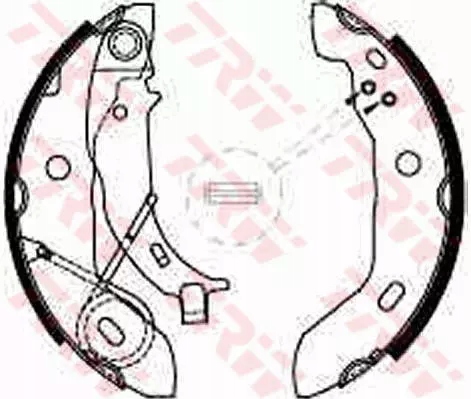 TRW SZCZĘKI HAMULCOWE TYŁ GS8627 Producent części TRW