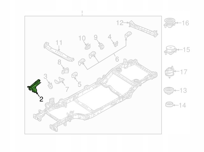 RAMA PRAWA ĆWIARTKA STREFA ZGNIOTU WRANGLER JL 18+ Producent części 1A First Automotive
