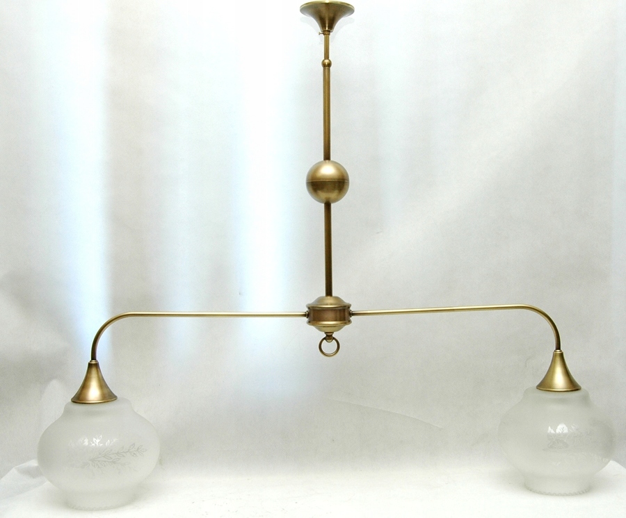 Mosadzný luster, mosadzná závesná lampa