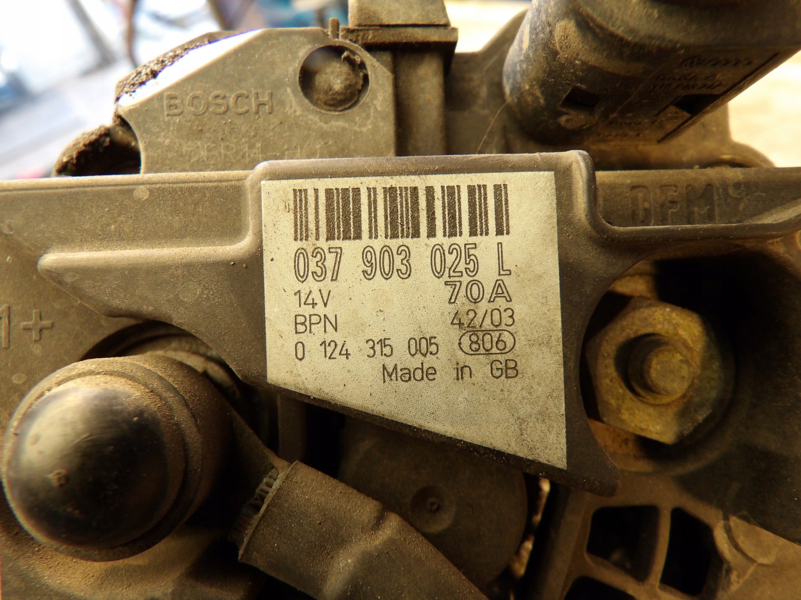 Seat Arosa alternator 037903025L 0124315005