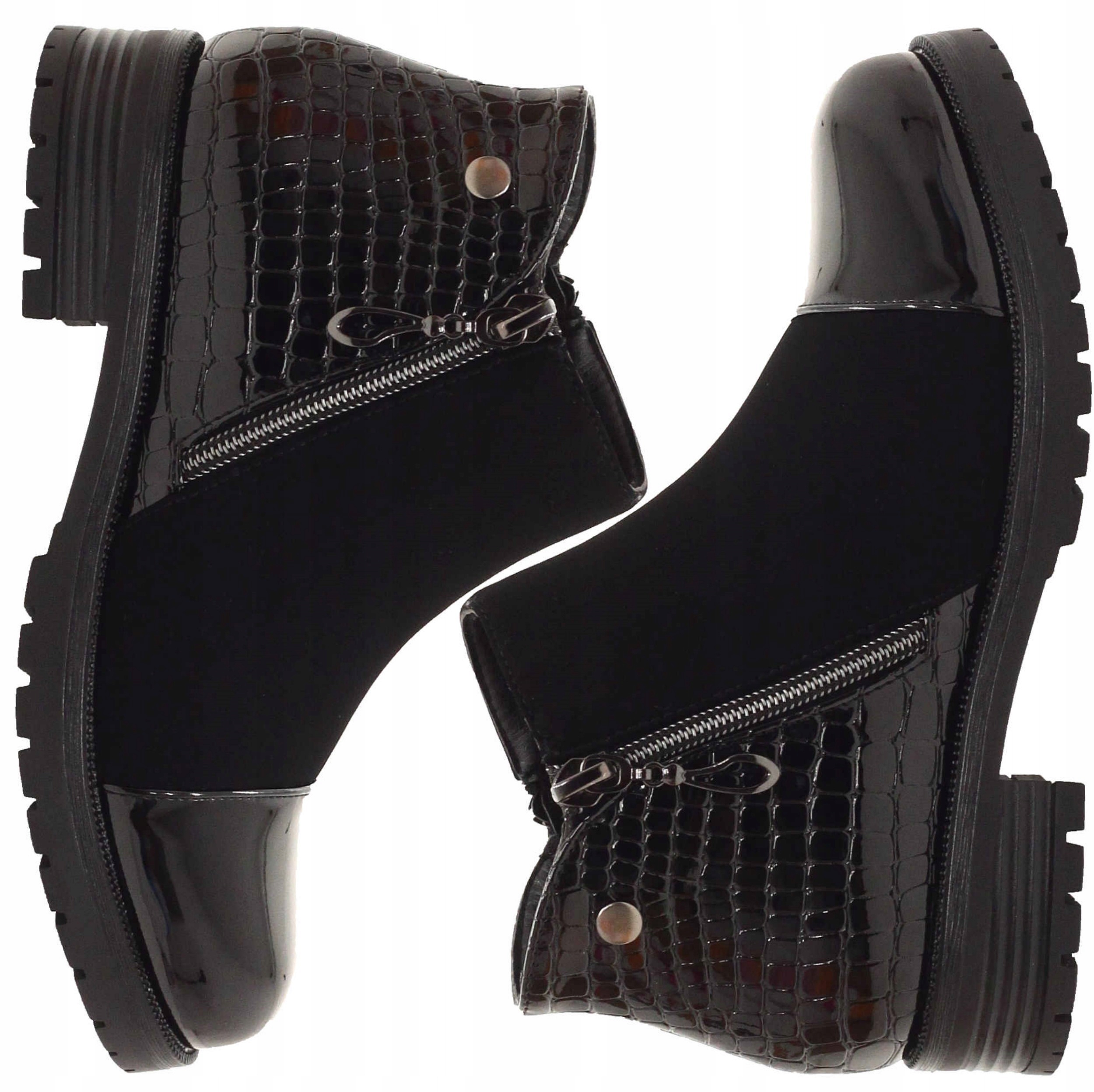 BOTKI DZIECIĘCE CZARNE NA SUWAK TRAPERY Bohater brak