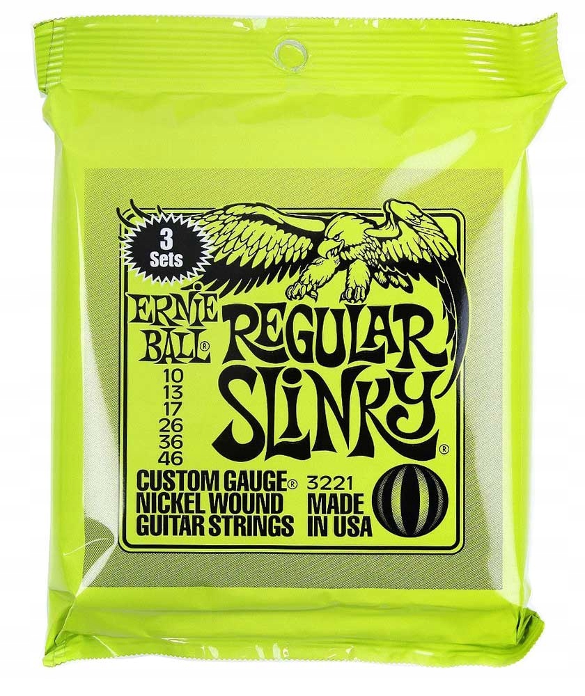 

3 x Struny Ernie Ball Regular Slinky 10-46 (3221)