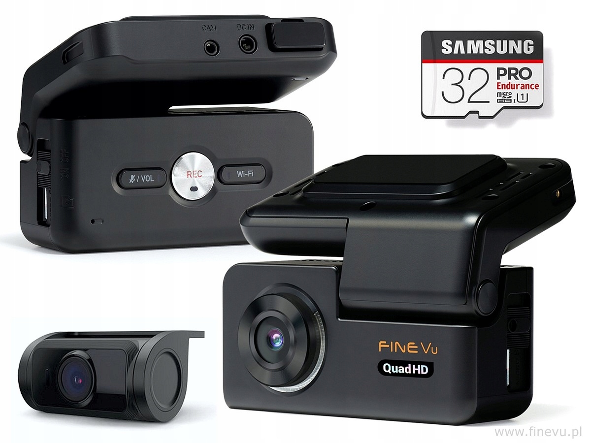 Záznamník FineVu GX300 Qhd+fhd WiFi Gps radary