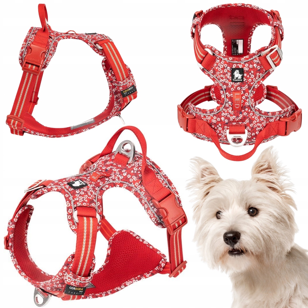 Levně Postroj Pro Psa Truelove Front Line Premium Easy Walk Červeno-bílý