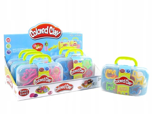 MASA PLASTYCZNA PLAY W WALIZCE FOREMKI KOLORY Kod producenta RÓŻNE KOLORY