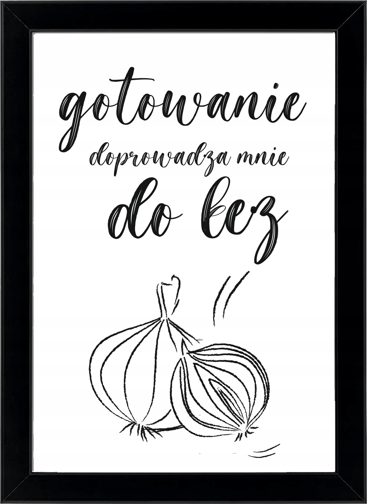 

plakat, obraz z napisami zabawny kuchnia