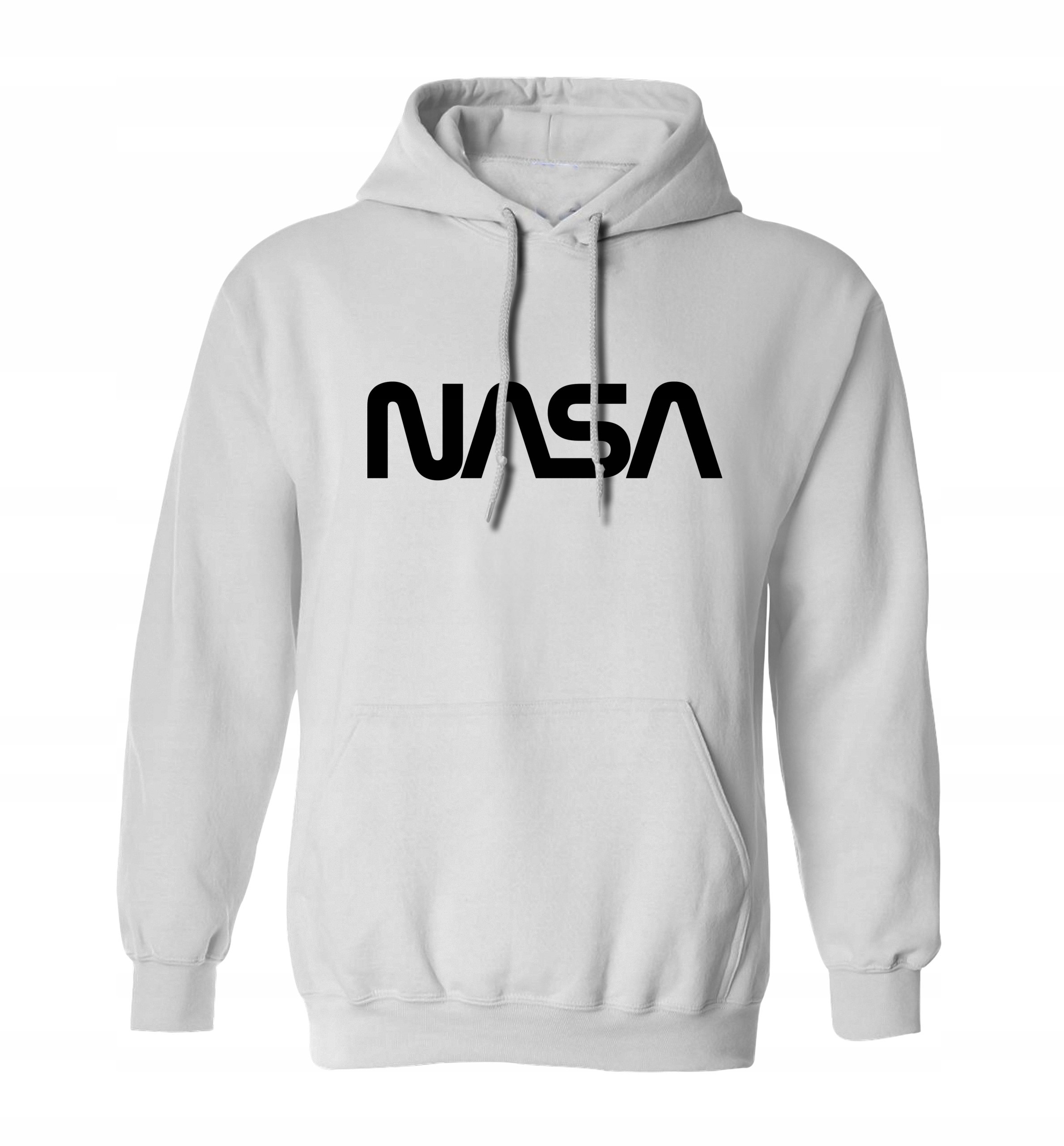 

Modna bluza Nasa męska, kangurka, biała Xs