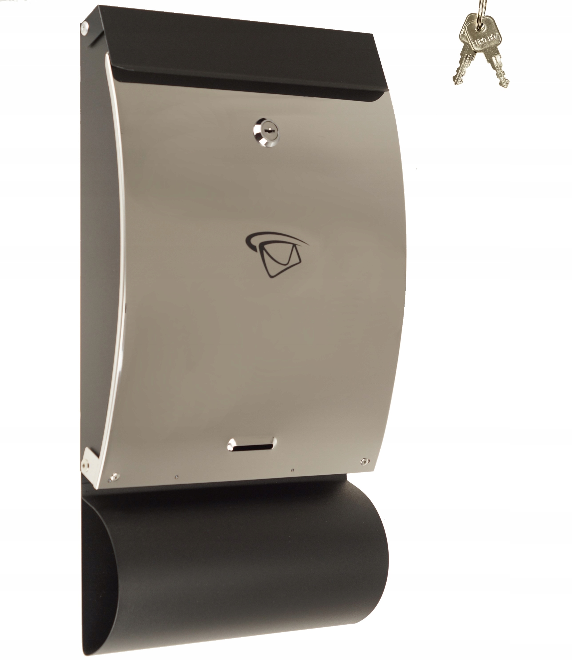 Poštovní Schránka Poštovní Noviny 46 x 25 CM Velká Nerezová Premium