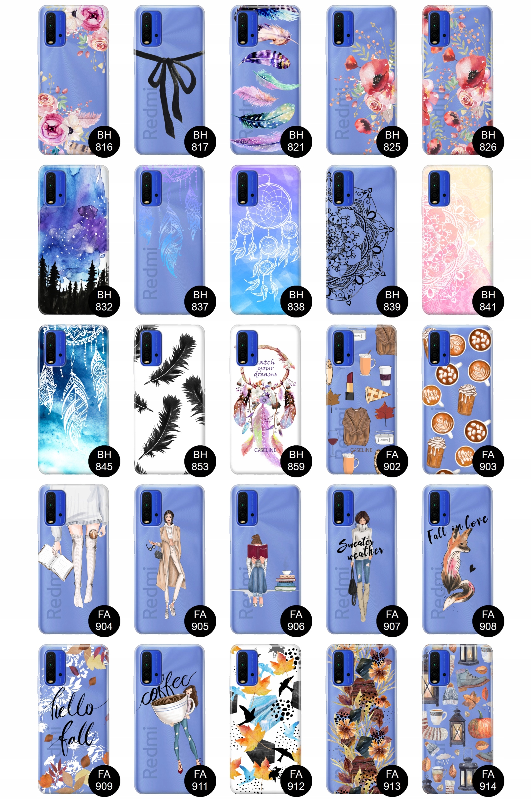 Etui Case do Xiaomi Redmi 9T guma wzory