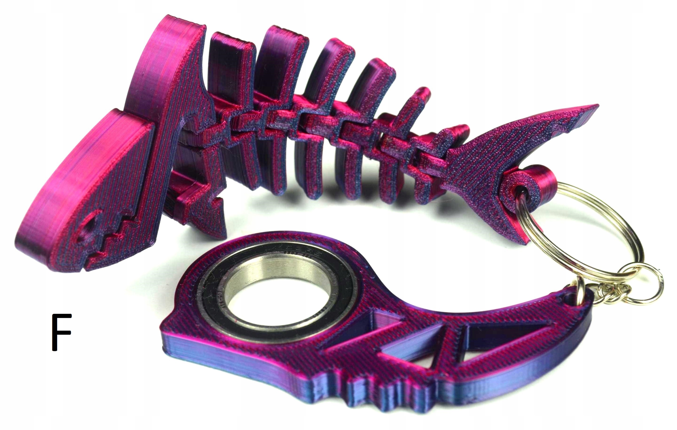 Keyspinner Keyrambit + Rekinek TikTok Key - MIDNIGHT BLACK/BLUE KOLORY Marka Pozostałe