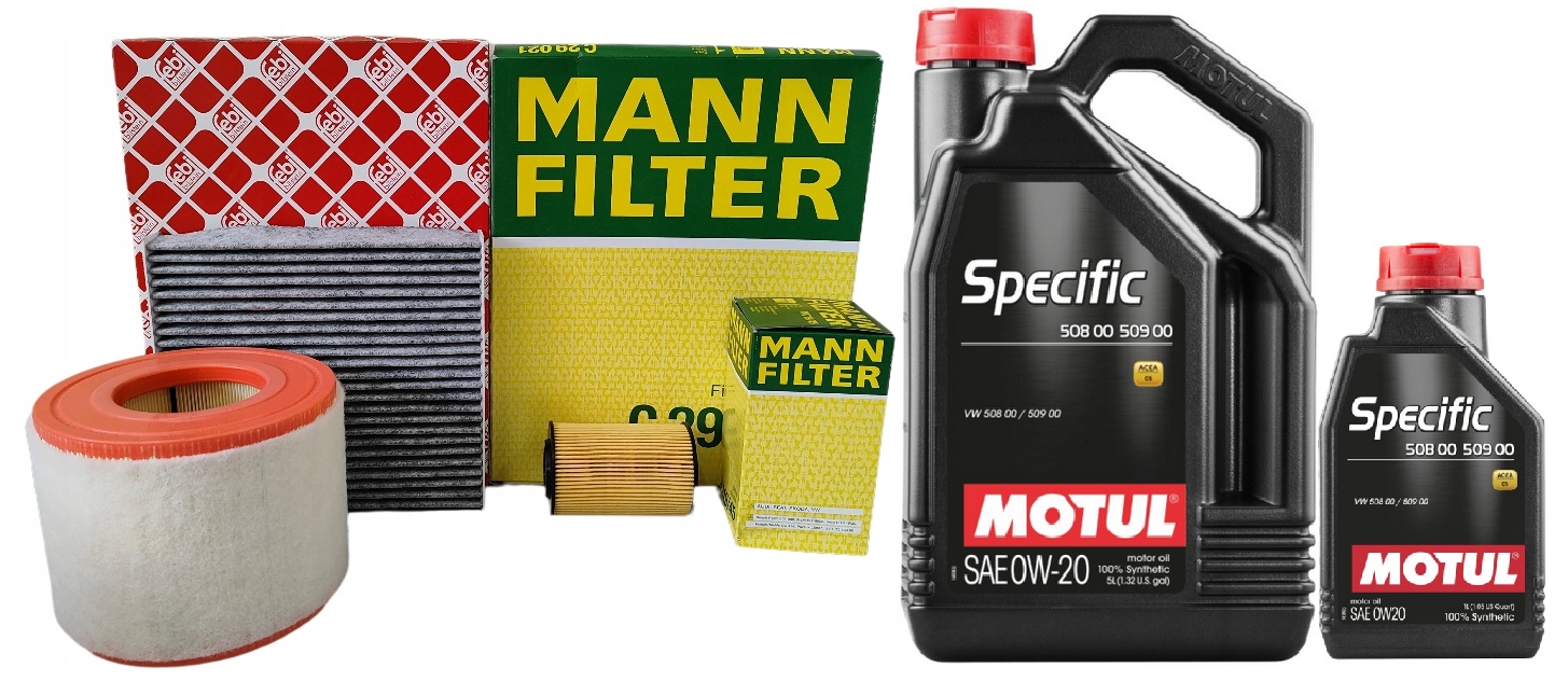 Sada Filtrů Olej 0W20 6L Audi A6 C8 20-23 45TFSI 2.0 Tfsi Dmta 265KM