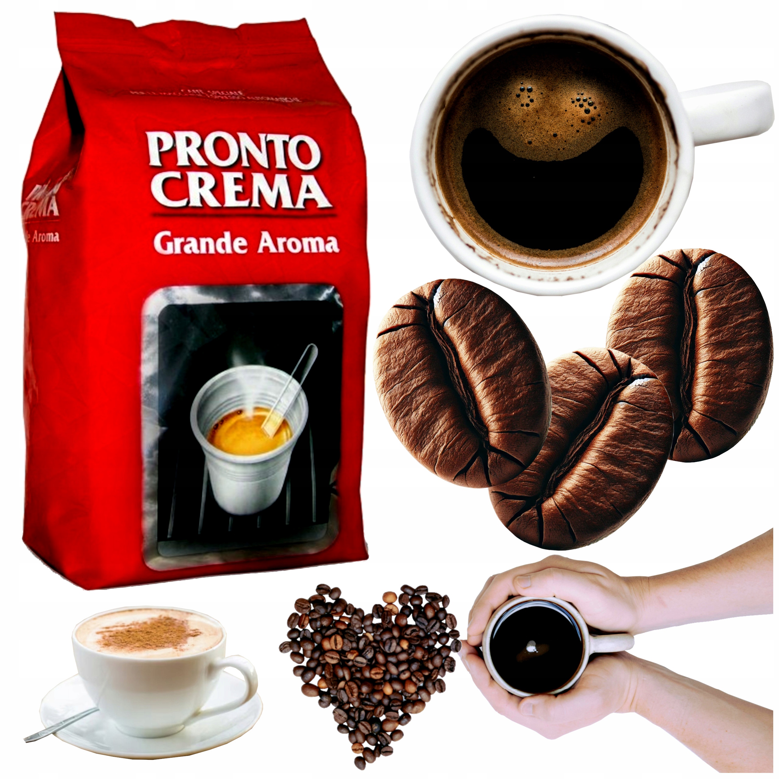 Kawa ziarnista mieszana Lavazza Pronto Crema Grande Aroma 1000 g