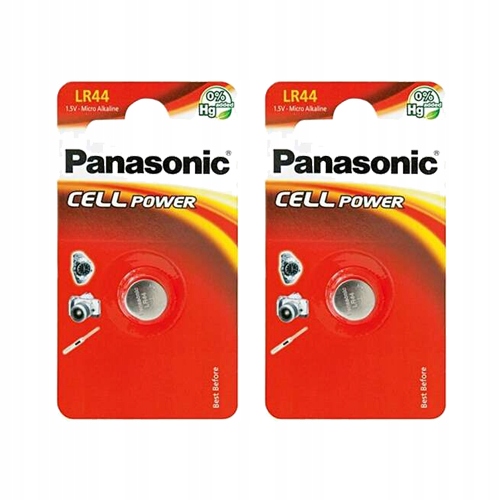 Bateria Panasonic Alkaliczna Guzikowa LR44 Do Zabawek 1SZT 2 Opakowania