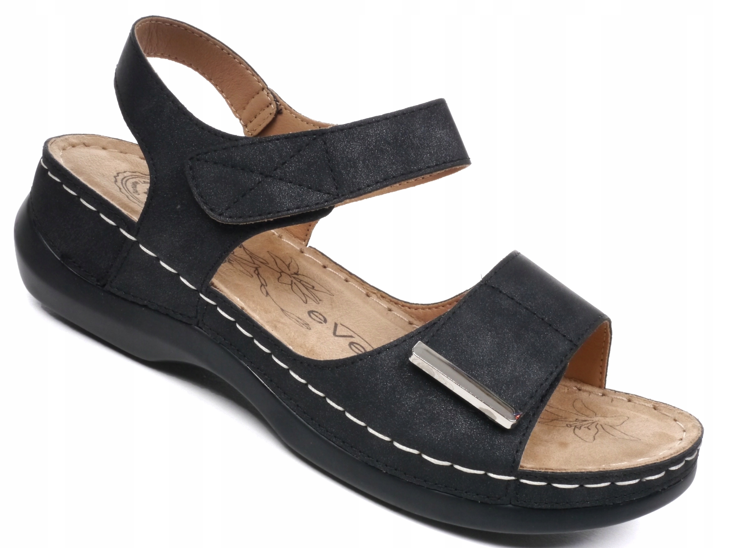 

Sandały Damskie Buty Sandałki Lekkie Wygodne Skóra