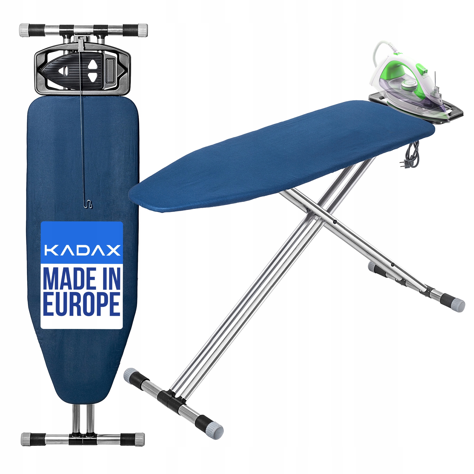 Levně Žehlicí Prkno Skládací 120 x 42 cm Hliníkové S Úchytem A Zásuvkou Trvanlivé