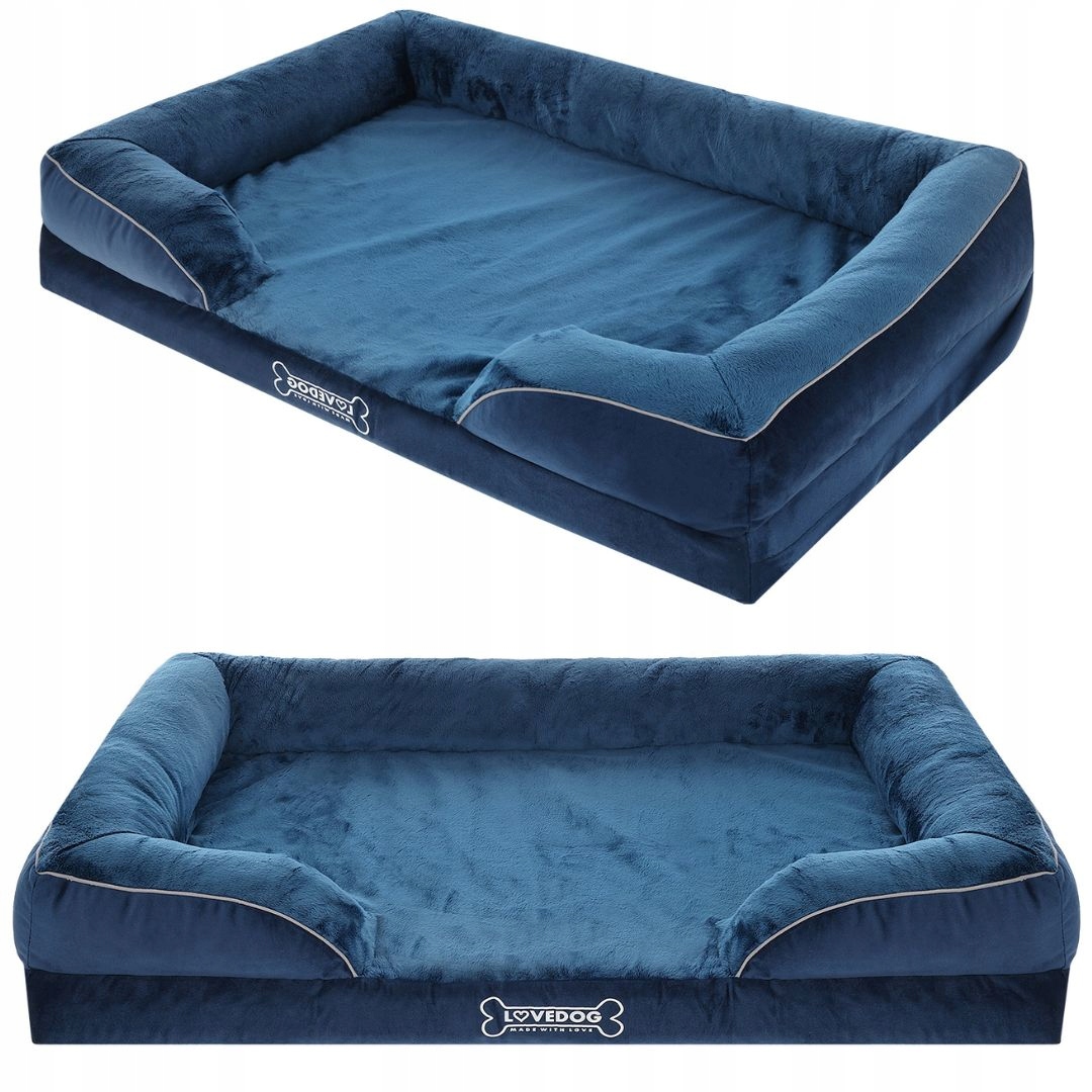 Legowisko dla Dużego Psa XXL 120x90 Ortopedyczne Wodoodporne Pianka Egg