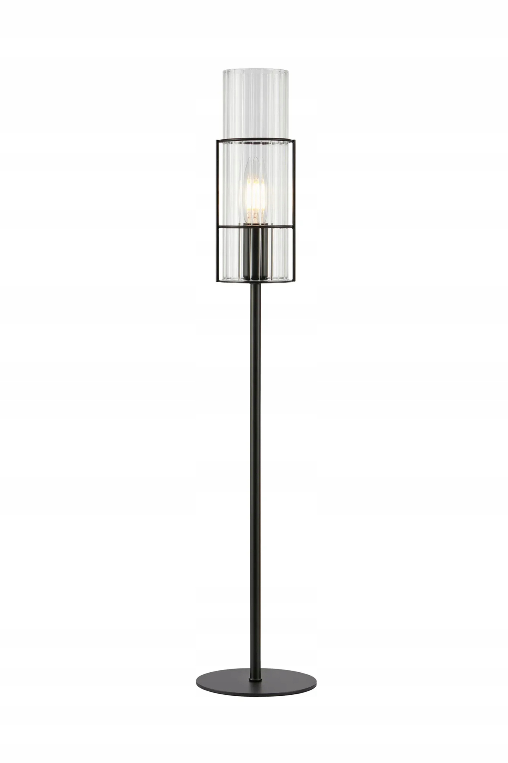 Markslöjd stolná lampa Tubo čierna 65 cm