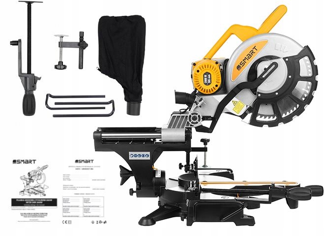 PILARKA PIŁA UKOSOWA UKOŚNICA SMART365 Z POSUWEM I LASEREM 2000W 305 mm Seria SM-04