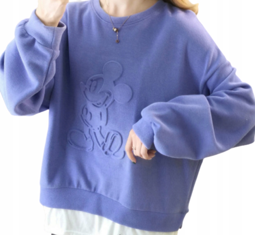 

Bluza Damska Disney Wzór Myszka Miki Fioletowa
