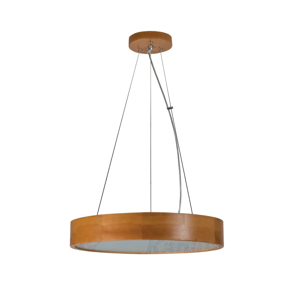 Kanlux Drevený luster Jasmin 20 W, 3 svetlá, zlatý dub, E27