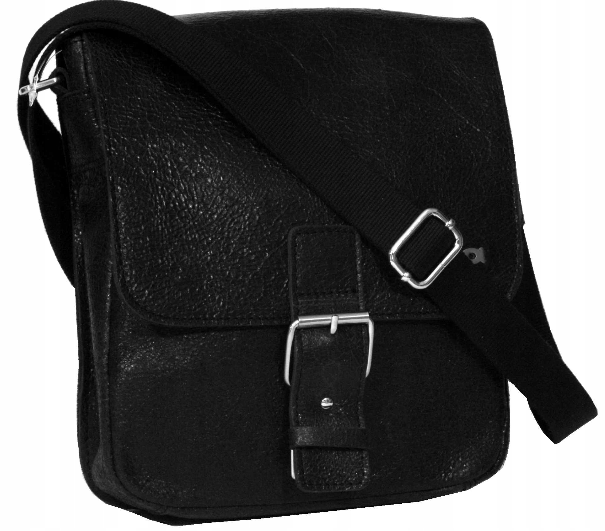 Pánská kožená taška přes rameno s popruhem kabelka přes rameno vintage polská hnědá