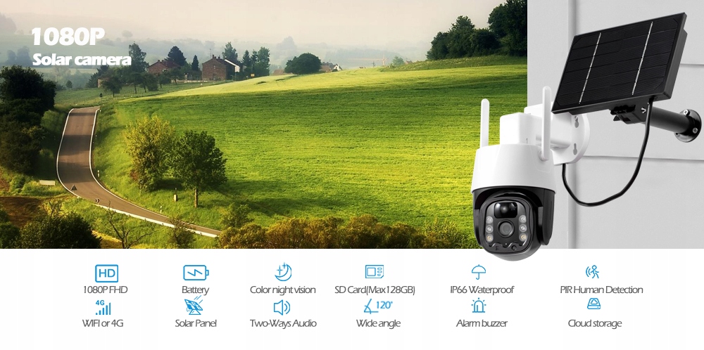 KAMERA SOLARNA BEZPRZEWODOWA GSM LTE 4G Cam SIM Model C3A