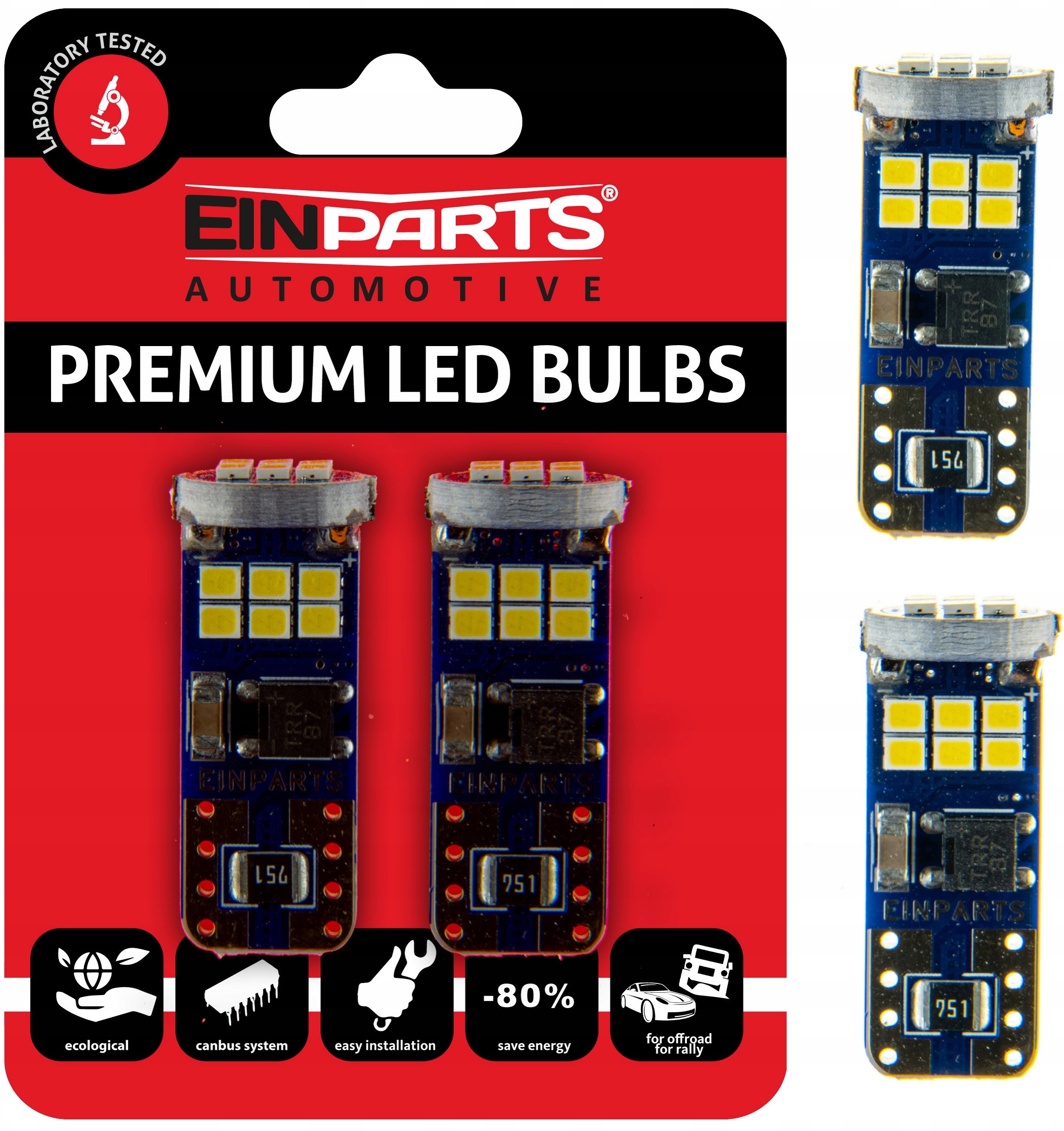 Postojówki Led 2x Żarówki W5W T10 Diody Smd Canbus
