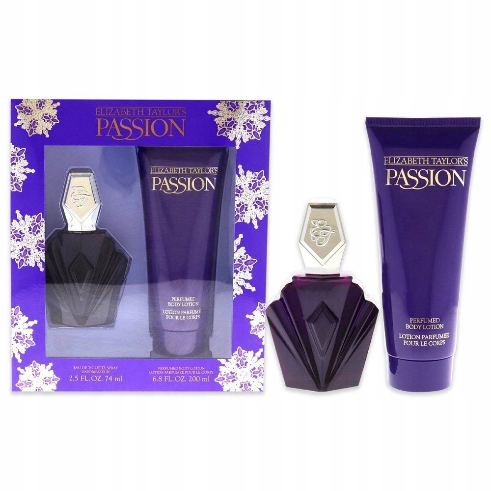 Elizabeth Taylor Passion Edt Spray 74 ml Tělový Balzám 200 Ml