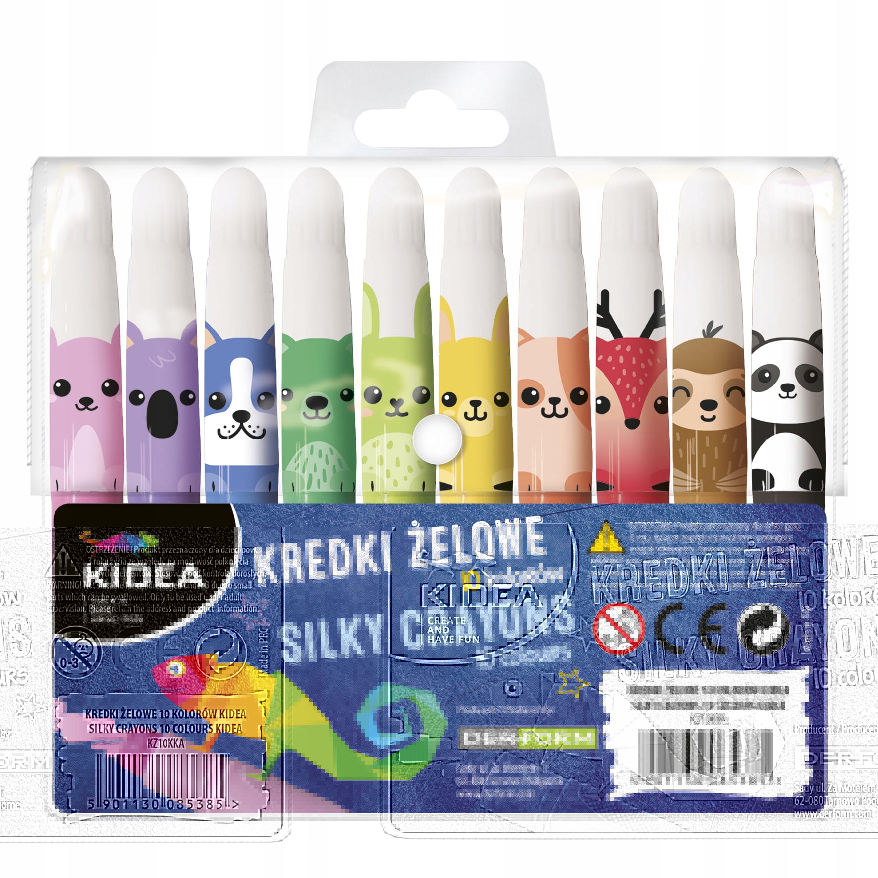 KREDKI ŻELOWE 10KOL KIDEA 5385